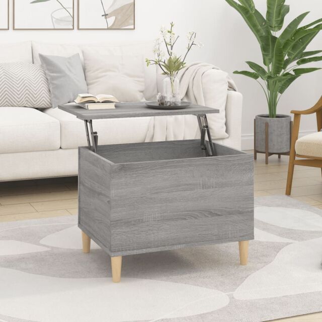 Berkfield Home Coffee Table Grey Sonoma 60x44.5x45 cm Engineered Wood - image 1