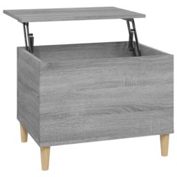 Berkfield Home Coffee Table Grey Sonoma 60x44.5x45 cm Engineered Wood - thumbnail 2