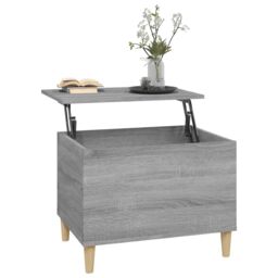 Berkfield Home Coffee Table Grey Sonoma 60x44.5x45 cm Engineered Wood - thumbnail 5