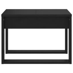 Berkfield Home Side Table Black 50x50x35 cm Engineered Wood - Size: 50 x 50 x 35 cm - thumbnail 6