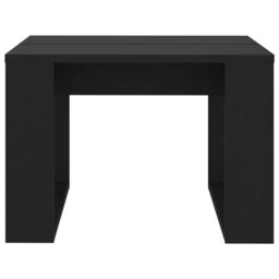 Berkfield Home Side Table Black 50x50x35 cm Engineered Wood - Size: 50 x 50 x 35 cm - thumbnail 5