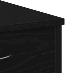 Berkfield Home Black Oak Desk 80x40x75 cm Made from Engineered Wood - Size: 80 x 40 x 75 cm - thumbnail 9