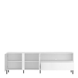 Furniture To Go Avenale TV Cabinet 2 Door 1 Drawer in Alpine White High Gloss - thumbnail 3