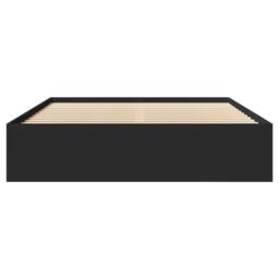 Berkfield Home Durable Bed Frame without Mattress Black 160x200 cm Engineered Wood - thumbnail 5