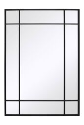 "MirrorOutlet Black Modern Contemporary Garden Wall Mirror 39"" X 27"" (100x70CM) - Size: 1 Pack" - thumbnail 3