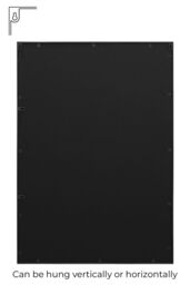 "MirrorOutlet Black Modern Contemporary Garden Wall Mirror 39"" X 27"" (100x70CM) - Size: 1 Pack" - thumbnail 5