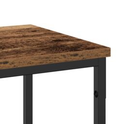 Berkfield Home Console Table Old Wood 200x30x75 cm Engineered Wood & Steel in Brown - Size: 200 x 30 x 75 cm - thumbnail 8