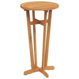 Berkfield Home Garden Bar Table Ã˜60x105 cm Solid Wood Acacia in Brown - Size: 60x105 cm - thumbnail 1