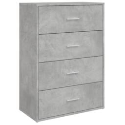 Berkfield Home Sideboard Concrete Grey 60x31x84 cm Engineered Wood - Size: 60 x 31 x 84 cm - thumbnail 1