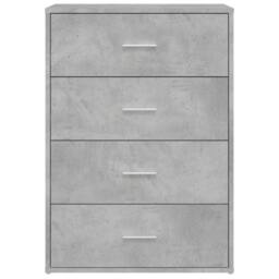 Berkfield Home Sideboard Concrete Grey 60x31x84 cm Engineered Wood - Size: 60 x 31 x 84 cm - thumbnail 5