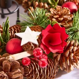 Dibor Starry Night Christmas Table Decoration Centerpiece Wreath 35cm - thumbnail 4