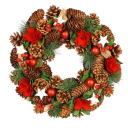 Dibor Starry Night Christmas Table Decoration Centerpiece Wreath 35cm - thumbnail 2