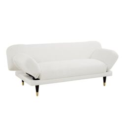 Home Detail Silas Sofa Bed With Adjustable Armrests in White - Size: 3 Seater - thumbnail 4