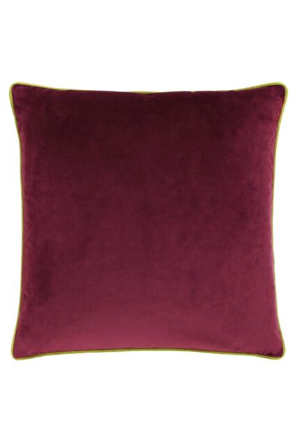 Furn Meridian Velvet Piped Cushion in Maroon - Size: 55 cm x 55 cm - image 1