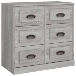 Berkfield Home Sideboards 2 pcs Grey Sonoma Engineered Wood - thumbnail 6