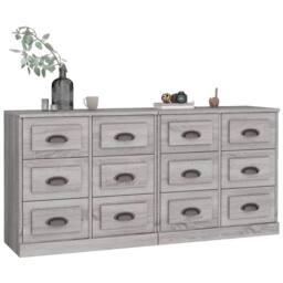Berkfield Home Sideboards 2 pcs Grey Sonoma Engineered Wood