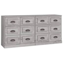 Berkfield Home Sideboards 2 pcs Grey Sonoma Engineered Wood - thumbnail 3