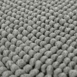 OHS Chenille Bath Mat Noodle Absorbent Non-Slip Soft Shower in Grey - thumbnail 3
