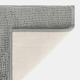 OHS Chenille Bath Mat Noodle Absorbent Non-Slip Soft Shower in Grey - thumbnail 2