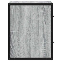 Berkfield Home Wall-mounted Bedside Cabinets 2 pcs Grey Sonoma 40x31x39.5 cm - thumbnail 7