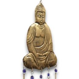 KDMD Indian Chimes - Large Buddha 5 Bell Chimes in Gold - thumbnail 2