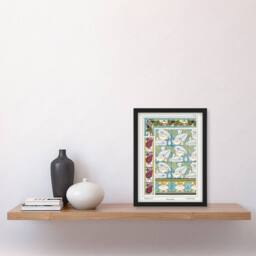 Artery8 Maurice Pillard Verneuil Framed Wall Art Print Water Lily Patterns - Size: A4 - thumbnail 2
