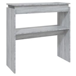 Berkfield Home Console Table Grey Sonoma 80x30x80 cm Engineered Wood - Size: 80 x 30 x 80 cm - thumbnail 2