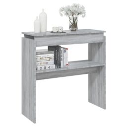 Berkfield Home Console Table Grey Sonoma 80x30x80 cm Engineered Wood - Size: 80 x 30 x 80 cm - thumbnail 5