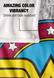 Wonder Woman Comic Logo Silky Touch Super Soft Throw Blanket 152 X 127 cm in White - thumbnail 4