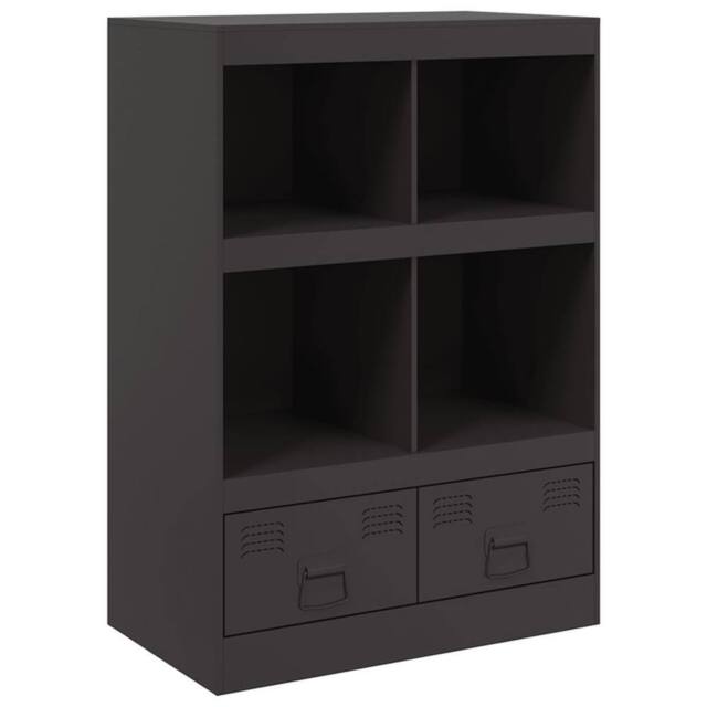 Berkfield Home Highboard Black 67x39x95 cm Steel - Size: 67 x 39 x 95 cm - image 1