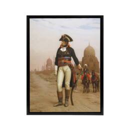 "Artery8 Gerome Napoleon Bonaparte In Egypt Framed Canvas Wall Art Print - Size: W12"" x H16""" - thumbnail 1