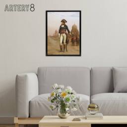 "Artery8 Gerome Napoleon Bonaparte In Egypt Framed Canvas Wall Art Print - Size: W12"" x H16""" - thumbnail 3