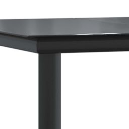 Berkfield Home 5 Piece Garden Dining Set Black Poly Rattan Glass - thumbnail 9