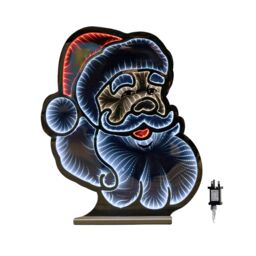 Samuel Alexander 60cm Light up Santa's Face Infinity Christmas Decoration with Red & White LEDs - thumbnail 8