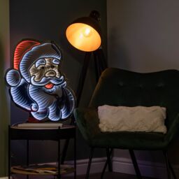 Samuel Alexander 60cm Light up Santa's Face Infinity Christmas Decoration with Red & White LEDs - thumbnail 2