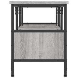 Berkfield Home TV Cabinet Grey Sonoma 100x35x45 cm Engineered Wood&Iron - Size: 100 x 35 x 45 cm - thumbnail 5