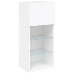 Berkfield Home Modern 5 Piece TV Wall Units with LED White Engineered Wood - thumbnail 8