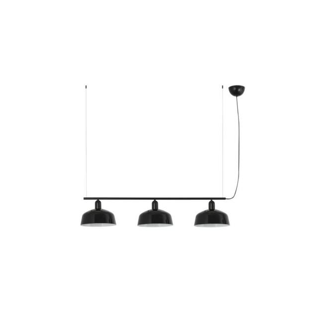 Netlighting Tatawin Medium Bar Pendant Ceiling Light Black Gloss Black 3x E27