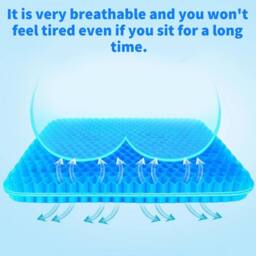 KORVIXA Blue（41*35*2.5CM）Double Thick Soft Sitter Cushion in Blue - Size: 120 cm x 90 cm - thumbnail 4