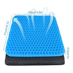 KORVIXA Blue（41*35*2.5CM）Double Thick Soft Sitter Cushion in Blue - Size: 120 cm x 90 cm - thumbnail 2
