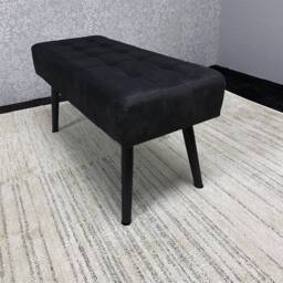 KOSY KOALA Black Velvet Padded Dining Bench Dining Room Furniture - thumbnail 7