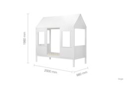 Birlea Treehouse Bed in White - Size: Single - thumbnail 4