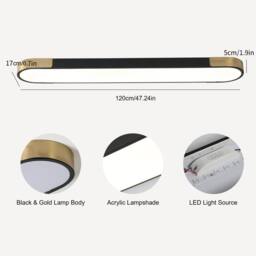 Garwarm Cherron Masek 1 - Light LED Dimmable Flush Mount - thumbnail 4