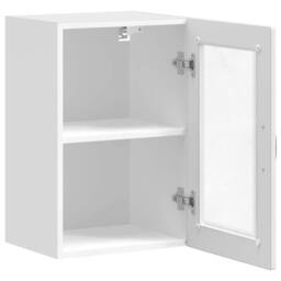 Berkfield Home Kitchen Wall Cabinet with Glass Door¬†Porto High Gloss White - thumbnail 7