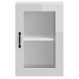 Berkfield Home Kitchen Wall Cabinet with Glass Door¬†Porto High Gloss White - thumbnail 6