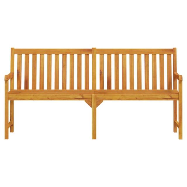 Berkfield Home Classic Garden Bench 180 cm Solid Acacia Wood in Brown - image 1