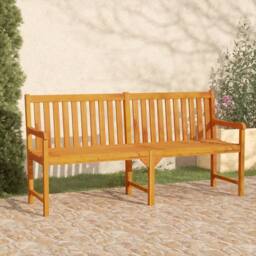Berkfield Home Classic Garden Bench 180 cm Solid Acacia Wood in Brown - thumbnail 2