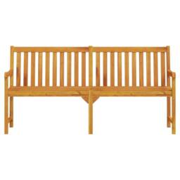 Berkfield Home Classic Garden Bench 180 cm Solid Acacia Wood in Brown - thumbnail 1