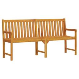 Berkfield Home Classic Garden Bench 180 cm Solid Acacia Wood in Brown - thumbnail 3