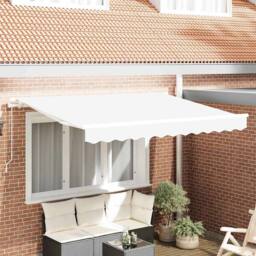 Berkfield Home Awning Replacement Fabric for 3.5x2.5 m Frame White - thumbnail 2